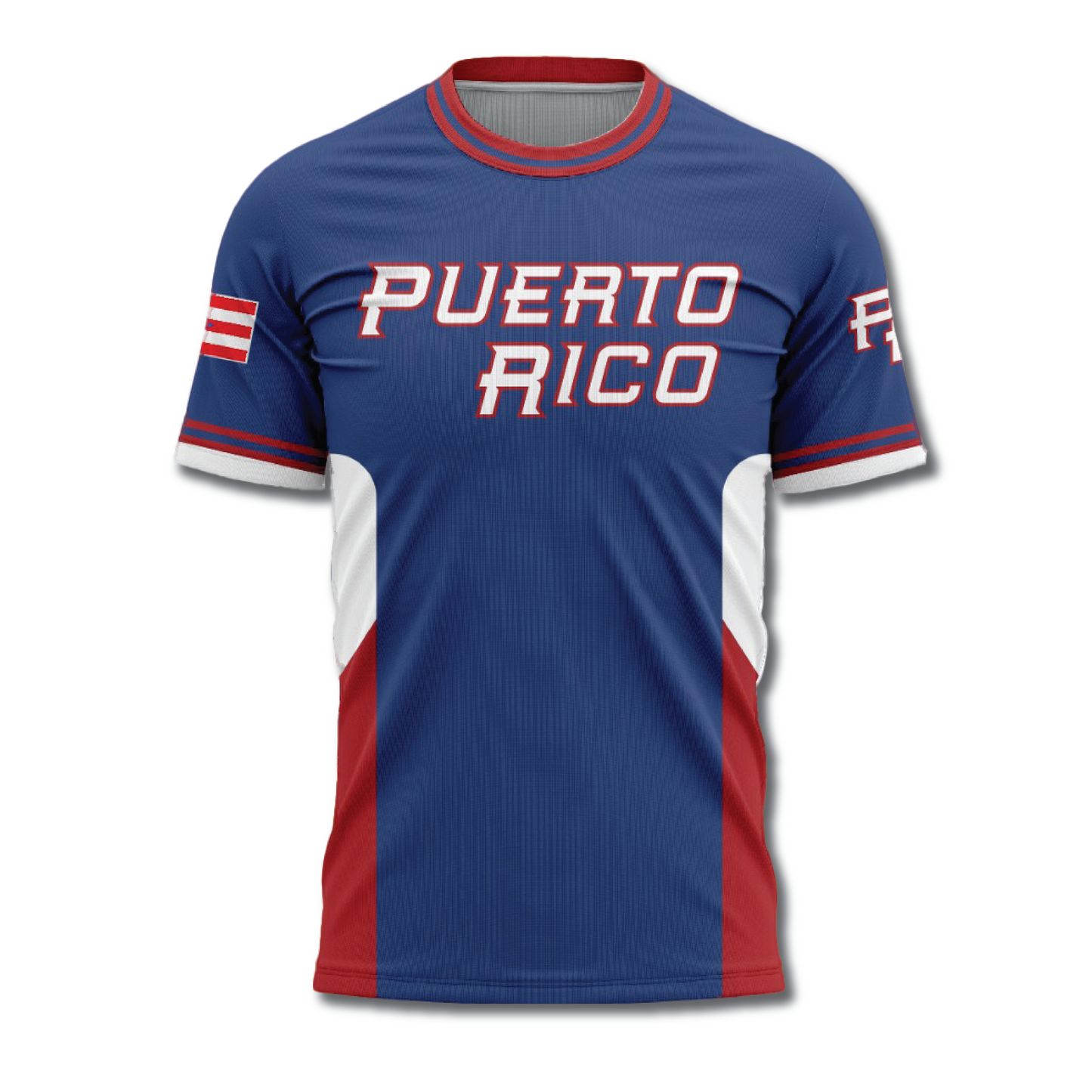 Camisa Puerto Rico Team Rubio diseño inspirado en el World Baseball Classic
